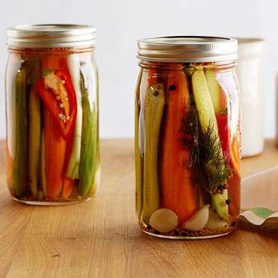 Fresh Refrigerator Pickles: Cauliflower, Carrots, Cukes, You Name It - RecipeNode.com
