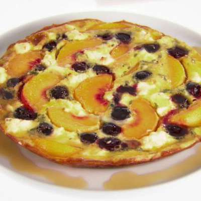 Frittata with Peaches and Cherries - RecipeNode.com