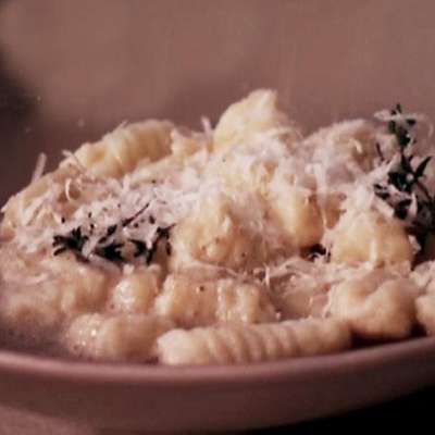 Gnocchi with Butter Thyme Sauce - RecipeNode.com