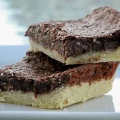 Gooey Brownies with Shortbread Crust - RecipeNode.com