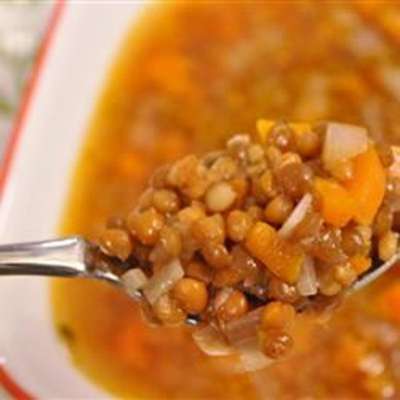 Greek Lentil Soup (Fakes) - RecipeNode.com