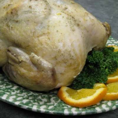 Herbed Roast Chicken for Crock Pot (With Bonus Stock) - RecipeNode.com