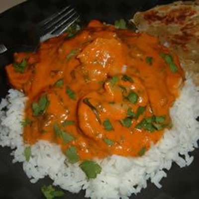 Indian Stir-Fried Shrimp in Cream Sauce (Bhagari Jhinga) - RecipeNode.com