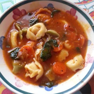 Italian Sausage Soup with Tortellini - RecipeNode.com