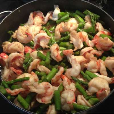 Jumbo Shrimp and Asparagus - RecipeNode.com