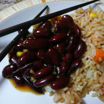 Korean Spiced Kidney Beans - RecipeNode.com