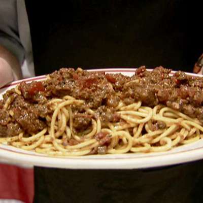 Meat Sauce and Spaghetti - RecipeNode.com