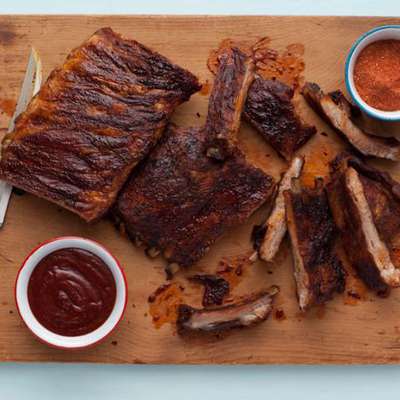 Memphis-Style Hickory-Smoked Beef and Pork Ribs - RecipeNode.com