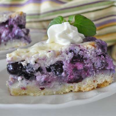 Nova Scotia Blueberry Cream Cake - RecipeNode.com