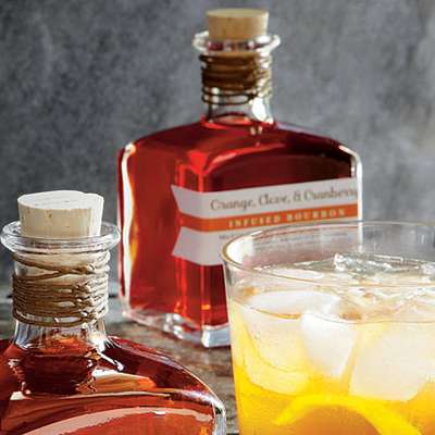Orange-, Clove-, and Cranberry-Infused Bourbon - RecipeNode.com