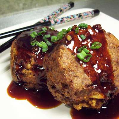 Oriental Mini Meatloaves With Honey Garlic Sauce - RecipeNode.com