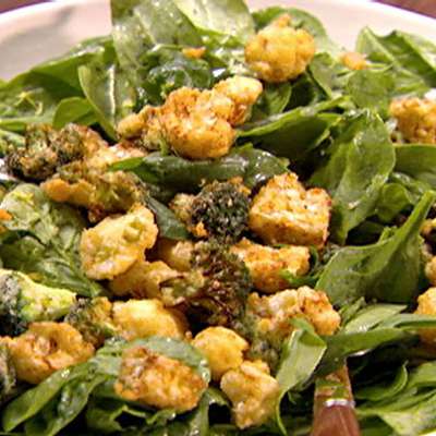 Parmesan Broccoli and Cauliflower Salad - RecipeNode.com