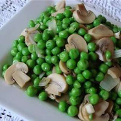 Peas with Mushrooms - RecipeNode.com