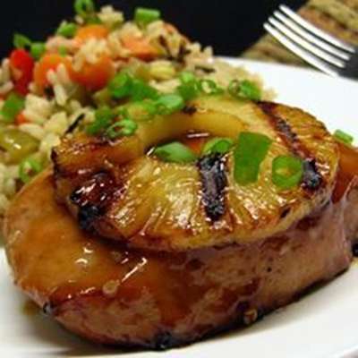 Pineapple Grilled Pork Chops - RecipeNode.com