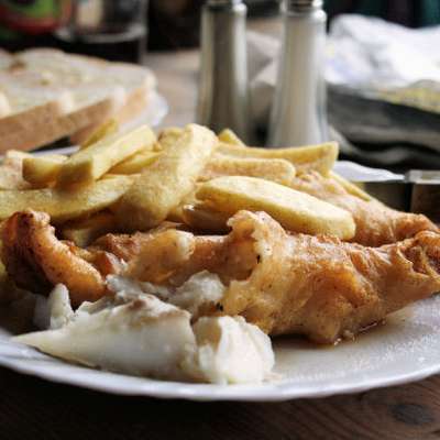 Real English Fish and Chips With Yorkshire Beer Batter - RecipeNode.com