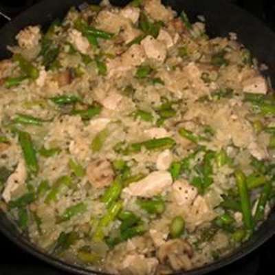 Risotto with Chicken and Asparagus - RecipeNode.com