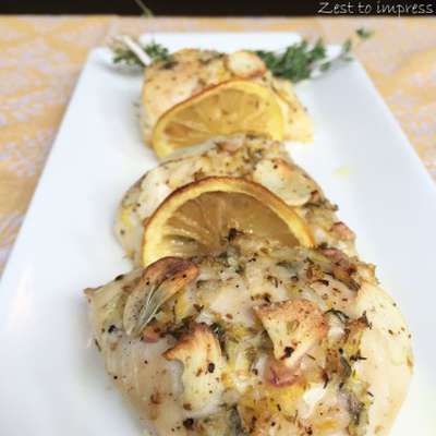 Roasted Lemons, Garlic and Chicken - RecipeNode.com