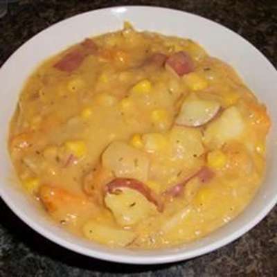 Roasted Sweet Potato Corn Chowder - RecipeNode.com
