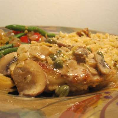 Romantic Chicken with Artichokes and Mushrooms - RecipeNode.com
