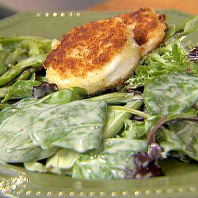 Salad with Warm Goat Cheese - RecipeNode.com