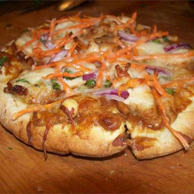 Satay Chicken Pizza - RecipeNode.com