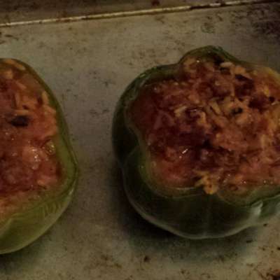 Sausage and Rice Stuffed Peppers - RecipeNode.com