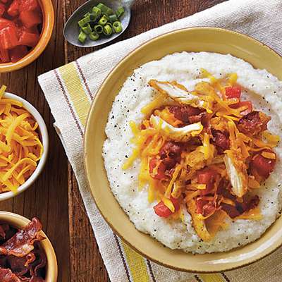 Simple Grits with Toppings - RecipeNode.com