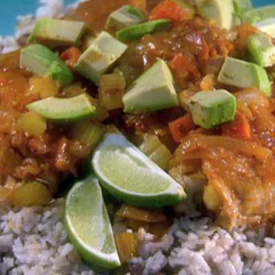 Slow Cooker Chipotle-Lime Chicken Thighs Jamaican Rice and Peas - RecipeNode.com