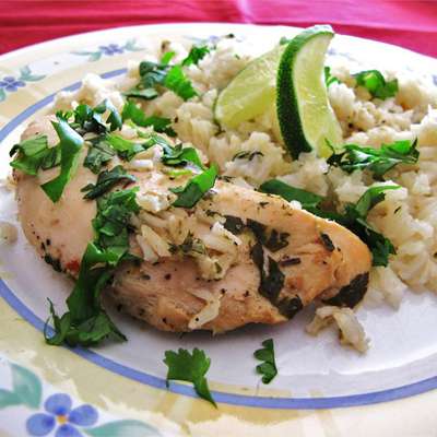 Slow Cooker Lime Chicken with Rice - RecipeNode.com