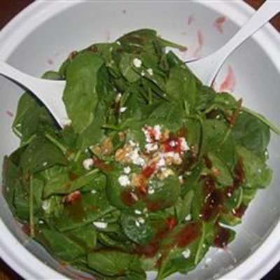 Spinach Salad with Pepper Jelly Dressing - RecipeNode.com