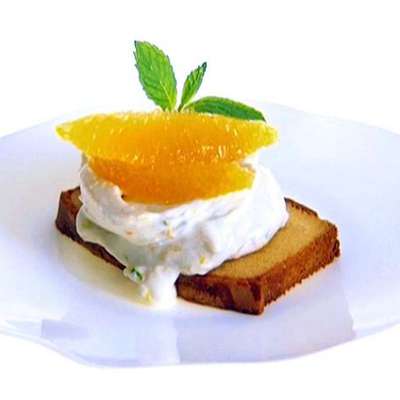 Toasted Pound Cake with Citrus Cream - RecipeNode.com