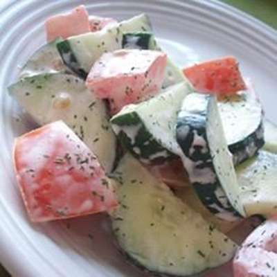 Tomato Cucumber Salad II - RecipeNode.com