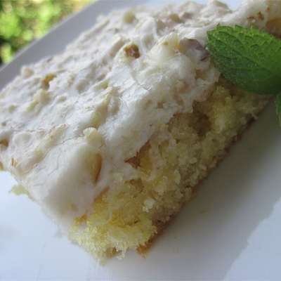 White Texas Sheet Cake - RecipeNode.com