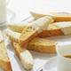 Almond and Lemon Biscotti Dipped in White Chocolate