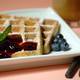 Blueberry Waffles with Fast Blueberry Sauce