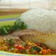 Broiled Tilapia With Thai Coconut- Curry Sauce