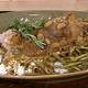 Pork Roast with Bacon, Mushroom Gravy and Southern-Style Smothered Green Beans