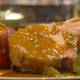Roast Loin of Pork with Baked Apples and Cider Gravy