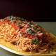Spaghetti with Olives and Tomato Sauce
